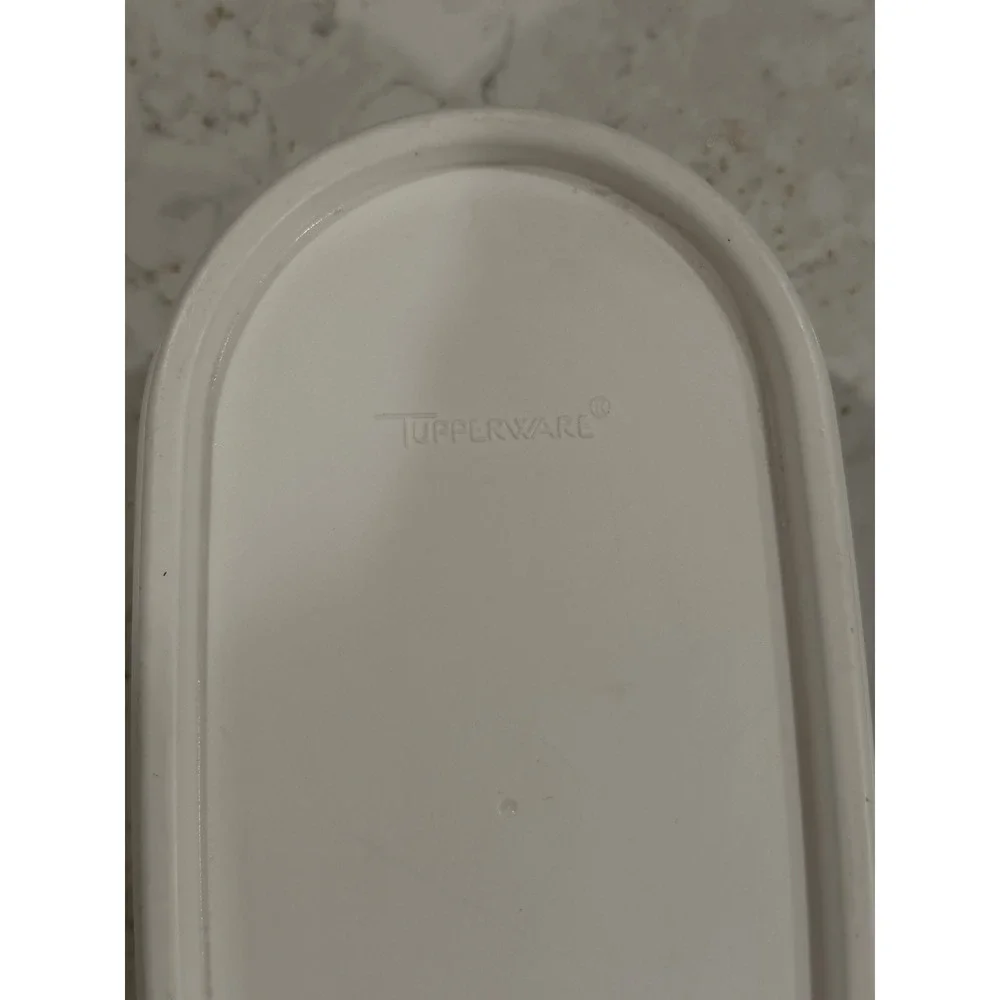 Tupperware Modular Mates Oval 1 White Seal 2 Cup 500ml Container 1611-16 USA